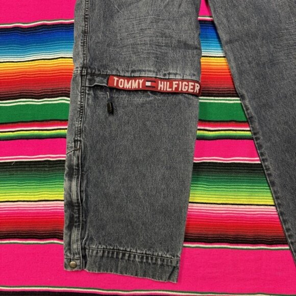 Vintage Tommy Hilfiger Carpenter Jeans Mens 32x32 (Fit 30x31) Baggy Loose Y2K - Picture 4 of 8